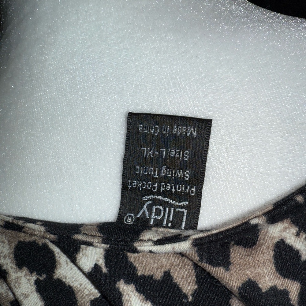 Casual Leopard Print Long Sleeve Dress with pockets - Picture 2 of 7